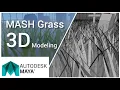 MASH Grass 3D modeling Autodesk Maya tutorial