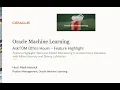 Feature Highlight Data and Model Monitoring in Autonomous Database
