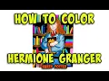 Coloring Hermione Granger Harry Potter Coloring Pages for Kids Monday Mandala