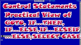 Control Statements Practical View of Control Statements A Complete Computer Guide