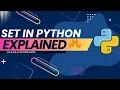 Python Tutorial - Python Sets FrozenSet Explained Hindi 2025 Unique Data Fast Ops