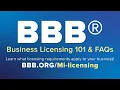 BBB Business Licensing Education Series Licensing 101 FAQs