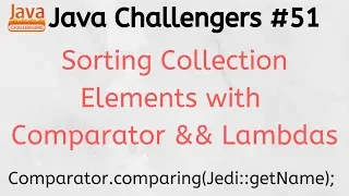 Java Challengers - Comparator Lambda Strings