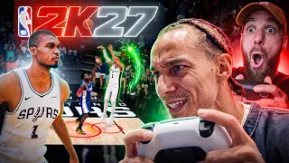 JE JOUE A NBA 2K27 AVANT LE MONDE ENTIER ! (WEMBY VS LEBRON BUZZER BEATER + MON BUILD)