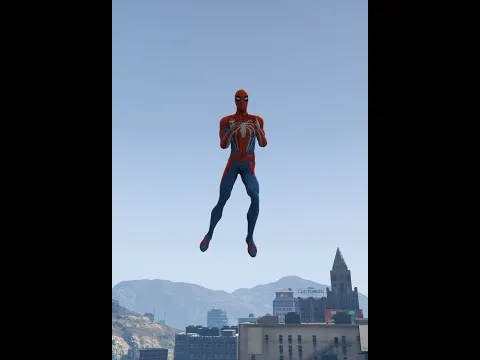 Spiderman - Jet Ski Jump to Parachute into a Swimming Pool GTA5 Stunts #GTA5 #spiderman