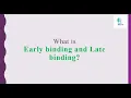 Early binding and Late binding Interview questions in C In simple words By iTech Warrior
