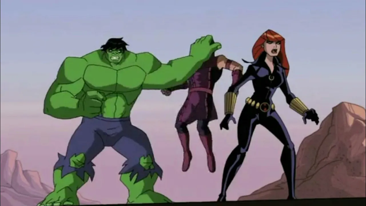 Hulk Vs Hawkeye And Black Window The Avengers Earths Mightiest Heroes S1 E5 Hulk Versus the World