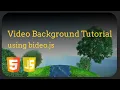 Full Background Tutorial using Bideo js - HTML CSS Javascript