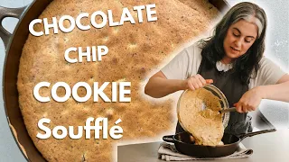 You Need To Try This Shareable Chocolate Chip Cookie Soufflé Tonight! | Claire Saffitz