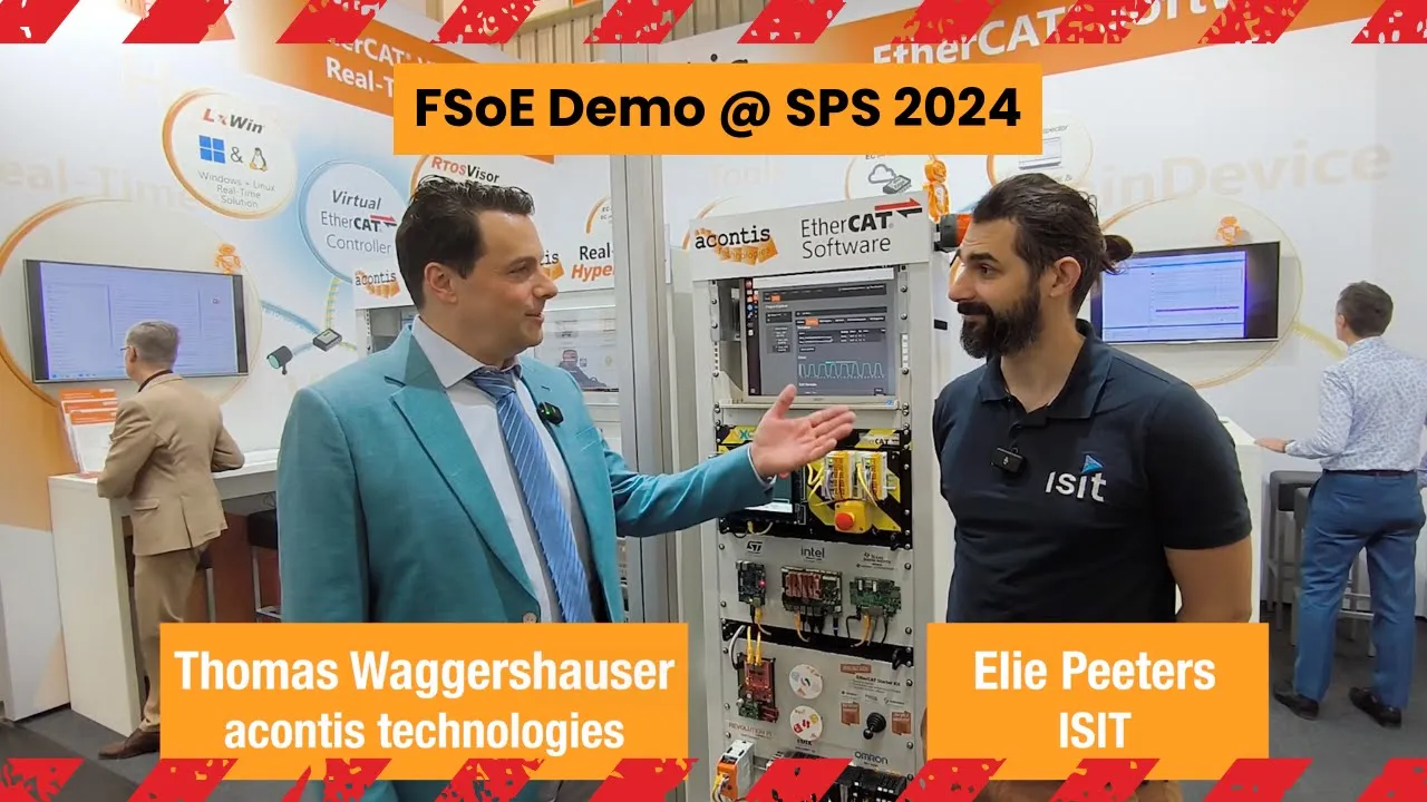 acontis x ISIT | Functional Safety over EtherCAT Demo @ SPS 2024