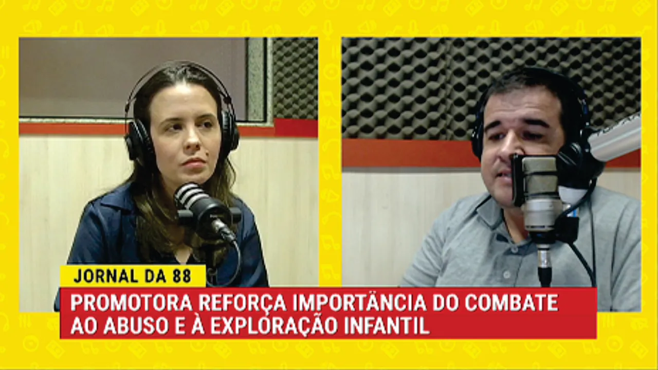 Combate ao abuso infantil e fiscalização do São João 2026 em pauta no Jornal da 88