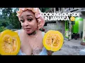 Lagu Cooking Outside in Jamaica — Backyard Vibes, Young Pumpkin \u0026 Salt Mackerel 🍲🇯🇲 (Part 2)