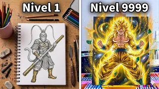 Pinté TODAS las 67 Formas de Goku