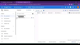 Google Big Query Console Overview