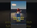 Simple light switch scripting tutorial in Roblox Studio