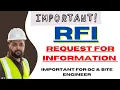 What is RFI Form in Construction Projects Request for Information Form QC Site Engineers