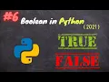 Boolean and comparison in Python python series 2021