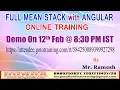 Full Mean Stack with ANGULAR Online Training in DURGASOFT