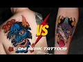 60 Oni Mask Tattoos You Need To See