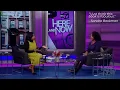 INTERVIEW HERE AND NOW WABC7 NEW YORK Sandra Bookman and Dr Kela Henry