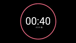 40 Second Countdown Timer iPhone Timer Style