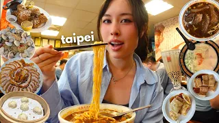 What I EAT in TAIPEI πΉπΌπ | beef noodle soup, taiwanese fried chicken, milk teaπ§