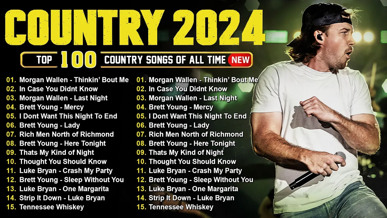 Country Music 2024 - Morgan Wallen, Luke Combs, Brett Young, Kane Brown, Luke Bryan, Chris Stapleton Country Music 2024 - Morgan Wallen, Luke Combs, Brett Young, Kane Brown, Luke Bryan, Chris Stapleton