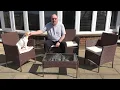 Rattantree com 4 Seat Rattan Garden Furniture Set - Review Unboxing Assembly