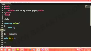 PHP class 22 function with return statement in Urdu and Hindi