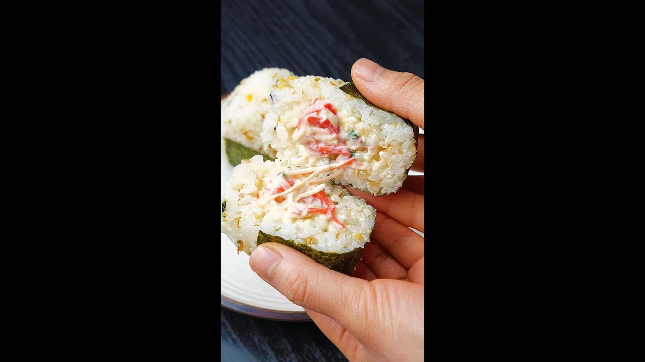  / Rice Balls with Crab Sticks #Shorts