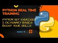 Python Set Exercises Dictionary Basics Boost Your Skills