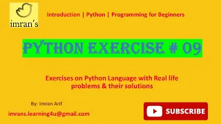 Python Exercise 09 Periodic Table with Python