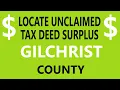 Locate Gilchrist County Tax Deed Surplus Records - Florida Overbids