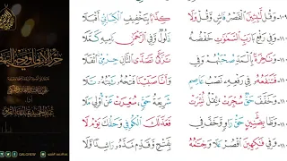  الشاطبية  حرز  الأماني ووجه التهاني     ومن سورة النبأ إلى سورة العلق دندنها