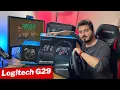 Logitech G29 Driving Force Gaming Racing Wheel SHIFTER Unboxing ASMR Setup Sound and Gameplay