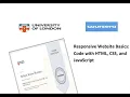 Responsive Website Basics Code with HTML CSS and JavaScript