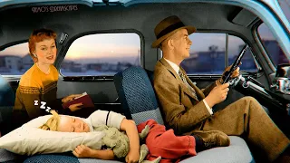 vintage oldies music playing but you're in a dream (road trip w/ cars passing, city sounds) ASMR