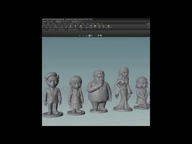Wednesday Addams – Free STL Fan Art Figure | Full 9-Character Bundle on Profile video thumbnail