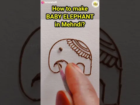 Download MP3 How to Draw baby elephant in mehndi #shorts #elephant #elephantmehndidesign #elephantinmehndi #henna