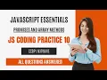Promises and Array Methods JS Coding Practice 10 JavaScript Essentials NxtWave CCBP 4 0
