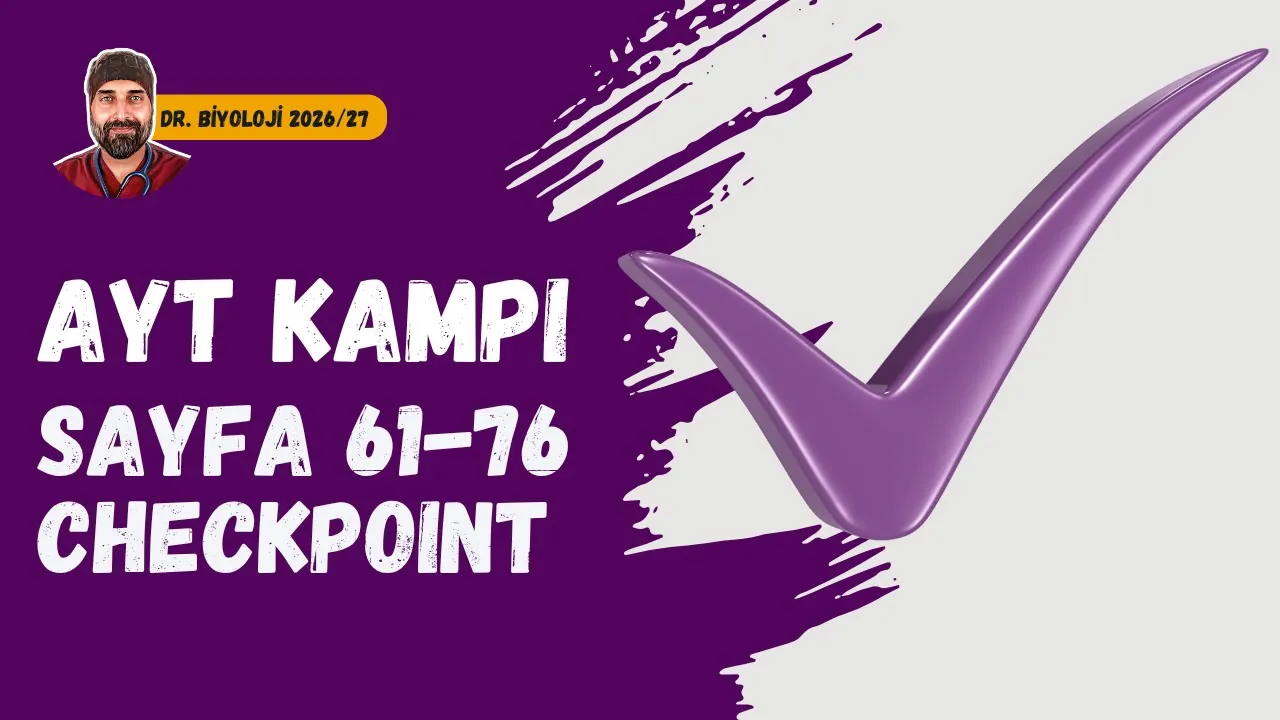 Dolaşım, Lenf ve Bağışıklık Sistemi Checkpoint | Dr. Biyoloji | Dönem 2026 - 2027