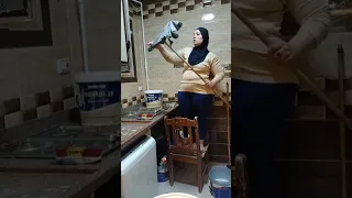 يوميات ام مريم روتين تنظيف المطبخ اكسبلور النظافه 