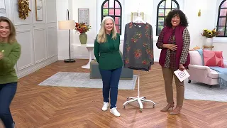 Coldwater Creek Vintage Washed Tunic Sweatershirt on QVC