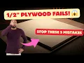 Plywood Top 5 Mistakes to Avoid