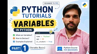 Python Variables Part 1 Variables Explained from Scratch Python Tutorial for Beginners
