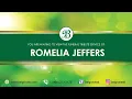 Romelia Jeffers Tribute Service
