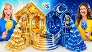 我們建造驚人的洋娃娃屋 | 日vs夜挑戰 Candy DO
