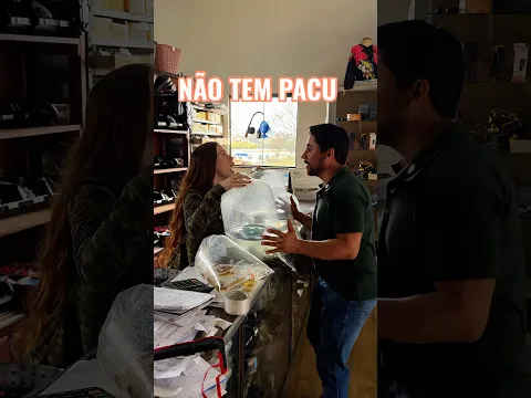 Haja paciência! Kkkk Não tem pacu 😅 #humor #comedia #engraçado #meme #funcionario #vendedor #risos