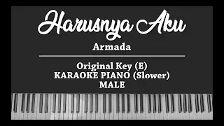 Download Harusnya Aku - Armada (MALE KARAOKE PIANO) Slow Version MP3