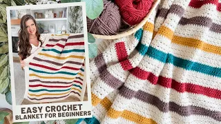 Easy Crochet Blanket Tutorial | MJ’s Signature Blanket Pattern